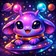 Colorful, abstract animal avatar for user profile picture