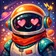Colorful geometric abstract animal avatar with vibrant shapes and patterns suitable for a profile picture